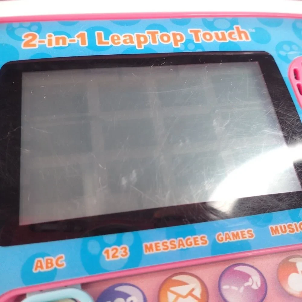 LeapFrog 2 in 1 LeapTop Touch & Laugh & Learn Pink LIL' GAMER Lot of 2 Toys